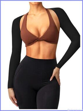 Long Sleeve Open Front Cropped Bolero Shrug Sweater